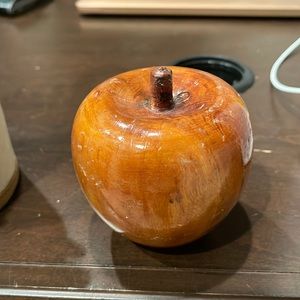 Wooden apple. Office accessory